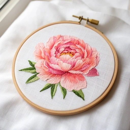 Peonia schemat do haftu