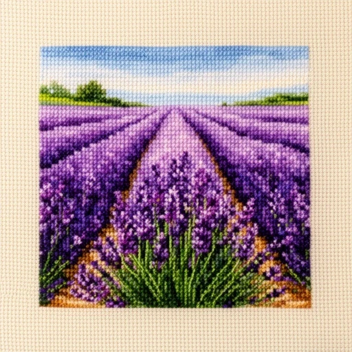 Schemat haftu Lawendowe łąki